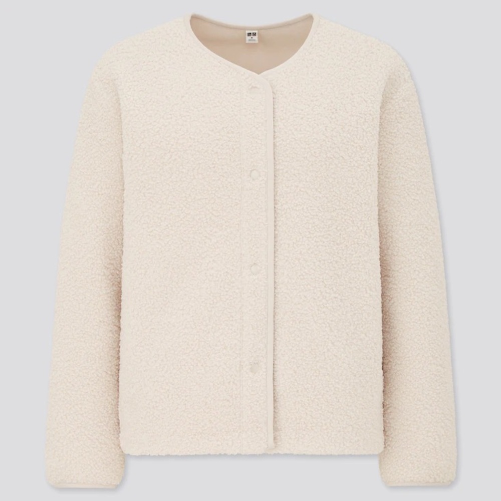 Off white teddy jacket